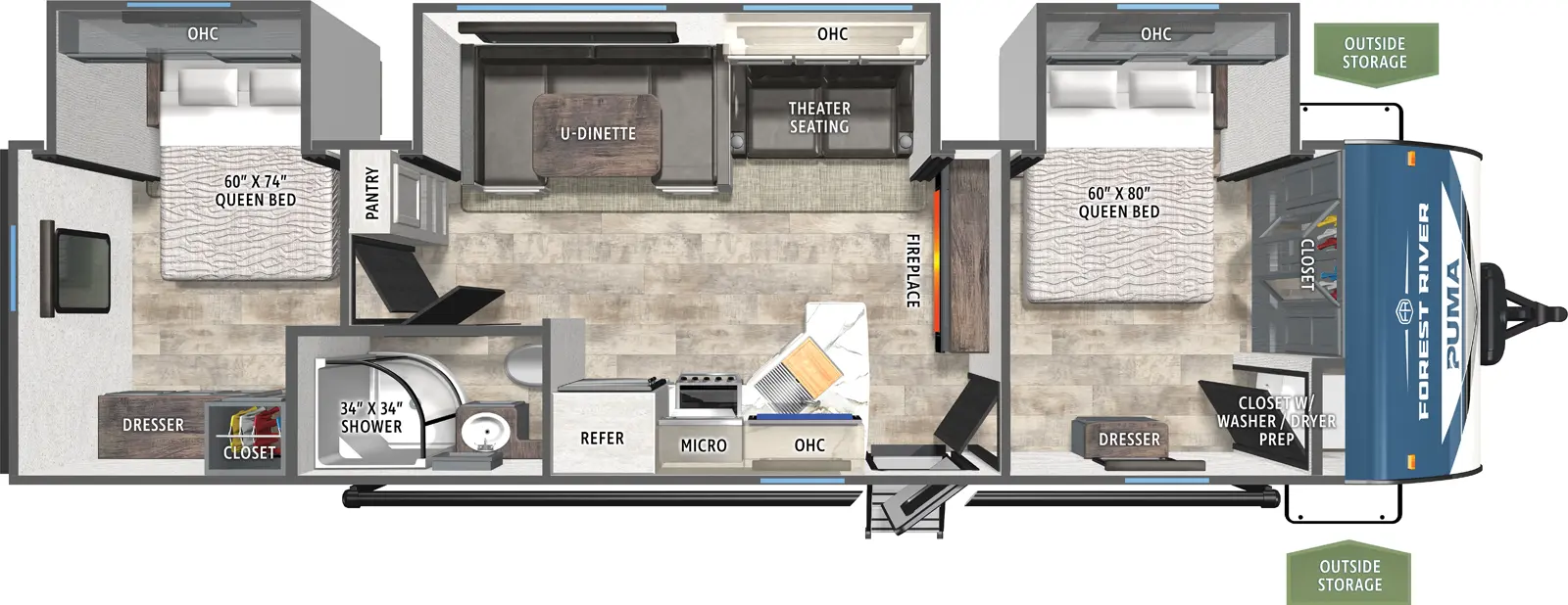 Puma 32RBFQ2 Floorplan